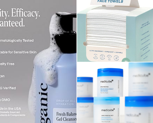 Skincare recommendations cover photo collage