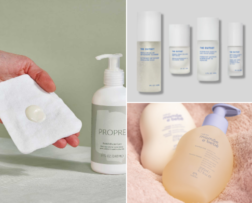 Clean Beauty Products for Mom and  Baby cover photo collage
