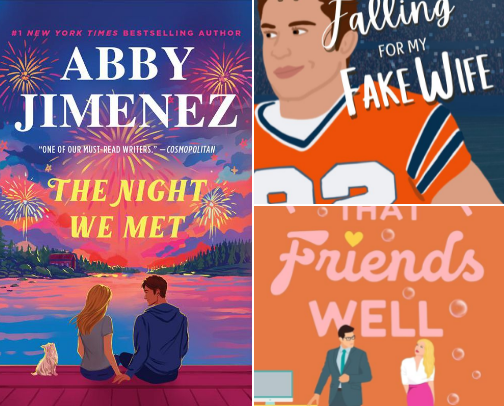 A Bucketlist of Romance-Comedy Books for Cozy Time 📚✨ cover photo collage