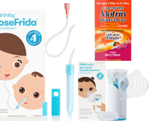 Baby cold/flu essentials cover photo collage