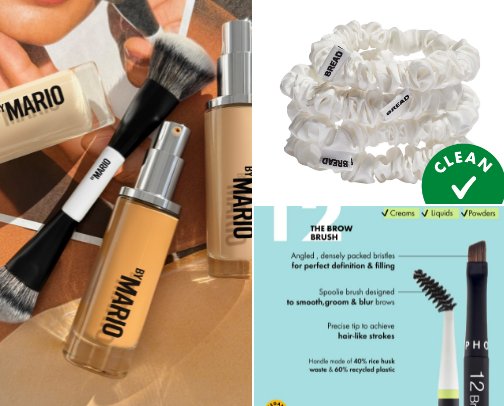 Makeup, hair and beauty tools cover photo collage