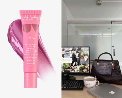 Everyday essentials for baddies at work! cover photo collage