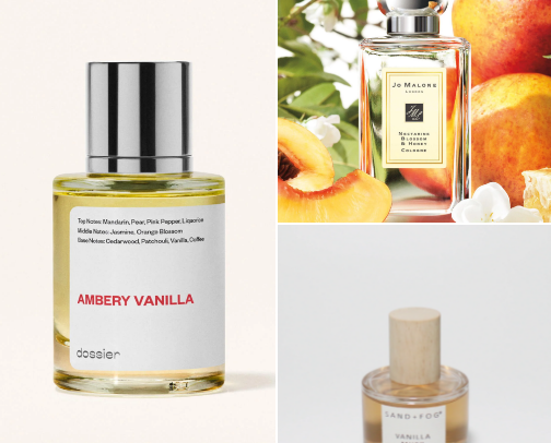 Warm gourmand perfumes ✨ cover photo collage