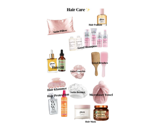 Hair products cover photo collage