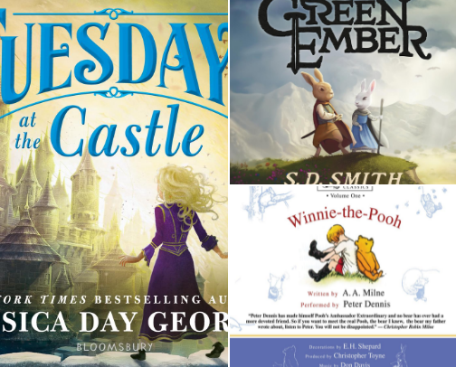 Audiobooks my kids are obsessed with! cover photo collage