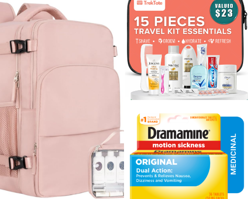 travel essentials✈️ cover photo collage