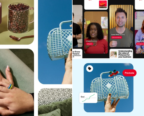 Pinterest Resources for Creators & Small Businesses cover photo collage