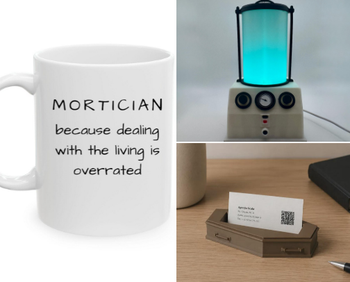 Fun Finds for Morticians & Funeral Directors cover photo collage