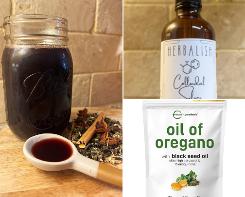 Natural & non natural things I take when sick cover photo collage