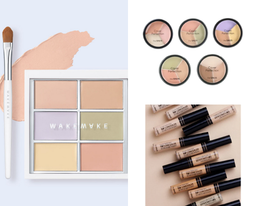 concealers/correctors cover photo collage