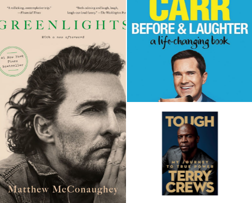 Inspiring & Entertaining Biographical Books cover photo collage