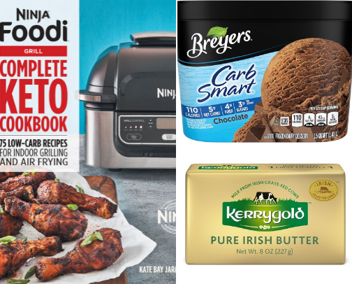 Low carb snacks / seasoning / foods cover photo collage