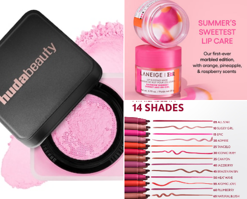 My favorite beauty recs cover photo collage
