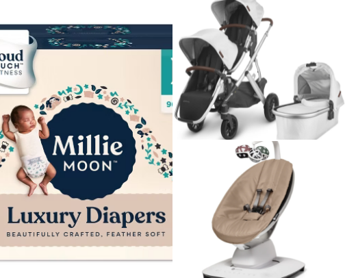 A guide for New Moms, Baby must haves cover photo collage