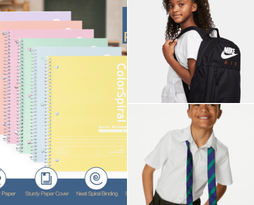 School Supplies Checklist cover photo collage