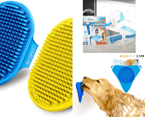 Doggie Bath Time cover photo collage