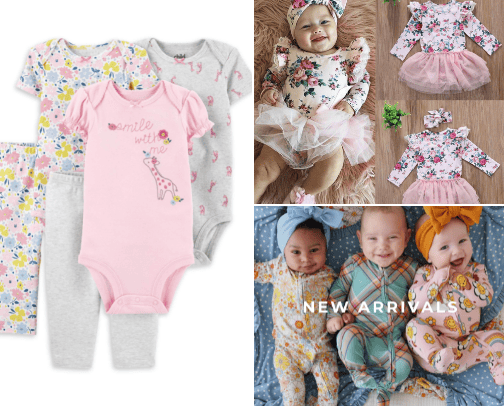Fashion for baby cover photo collage