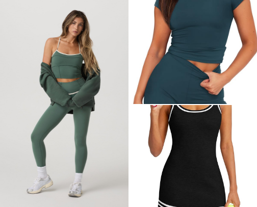From Couch to Coffee Run: Favorite Loungewear and Active Sets cover photo collage