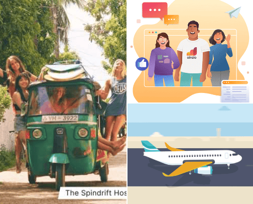 Travel app ✈️ cover photo collage