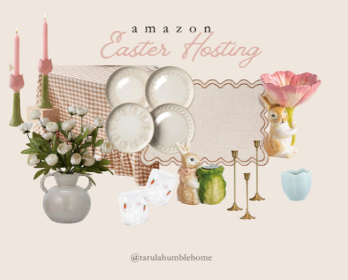 Amazon Easter Hosting Finds cover photo collage