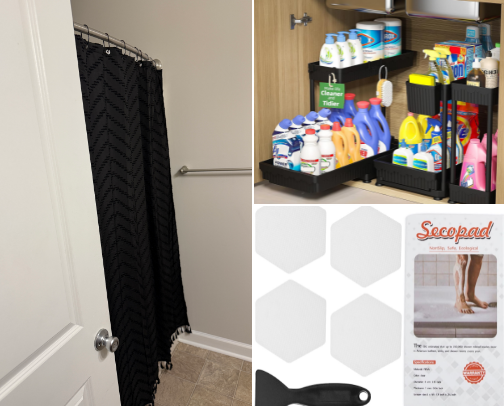 Apartment Bathroom must haves! cover photo collage