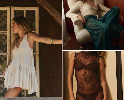 Feminine: all things floral, lace & some intimate wear 💗 cover photo collage