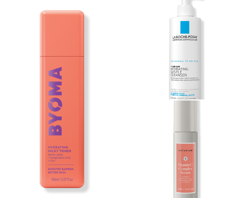 Glowy & Hydrated: Skincare That Saves My Dry 40s Skin cover photo collage