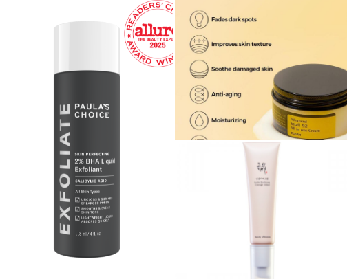 Productos de skincare cover photo collage