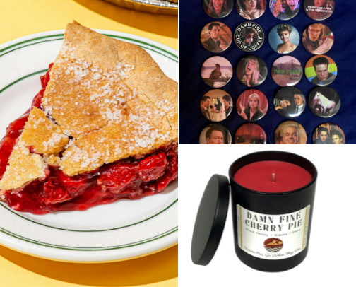 for the lovers of twin peaks by david lynch 🍒🥧🌲🪵🦉 cover photo collage