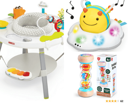 Baby play items (4-12 Months) cover photo collage