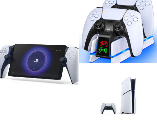PlayStation 5 & gaming cover photo collage