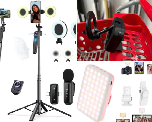 Content creator must haves cover photo collage