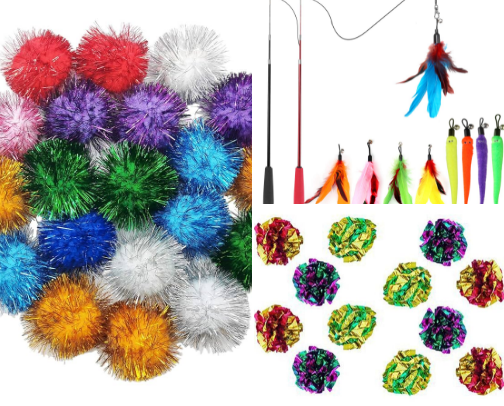 Cat Toys & Enrichment cover photo collage