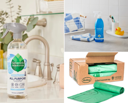 Ecological products for the home cover photo collage