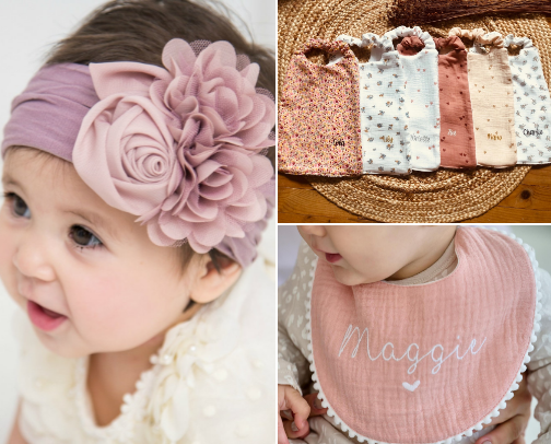 Baby accessories cover photo collage