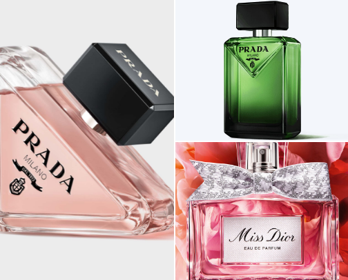 Perfumes and Colognes cover photo collage