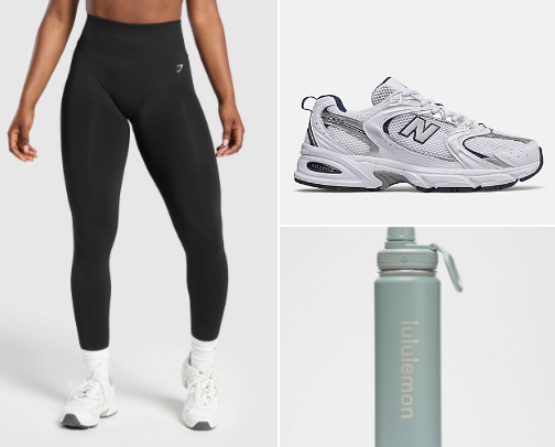 Gym essentials and sets🎀 cover photo collage