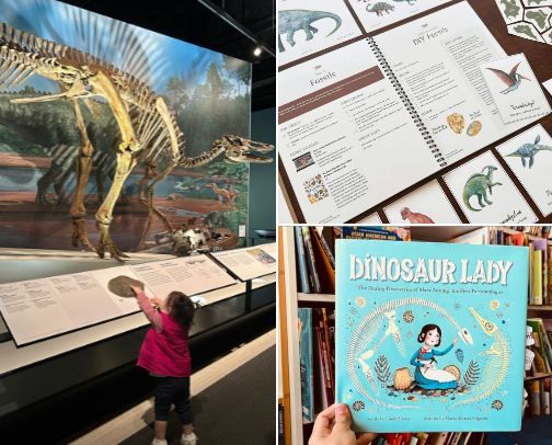 Toddler Learning Activities: Dinosaur Theme cover photo collage