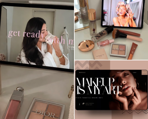 My GRWM makeup list😍💄📸 cover photo collage