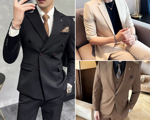 Men's Suits for Every Occasion cover photo collage