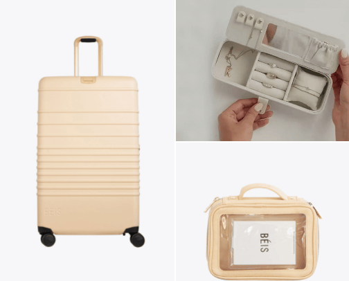 Travel Baggage and Accessories cover photo collage