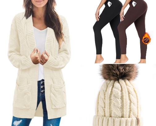 Affordable winter outfits under $50 cover photo collage