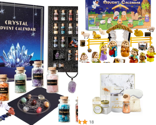 Advent Calendars for 2025 for Kids and Adults cover photo collage