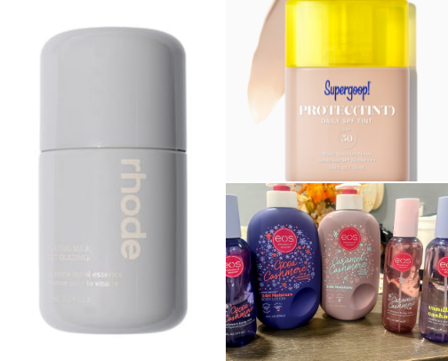 Favourite beauty items cover photo collage