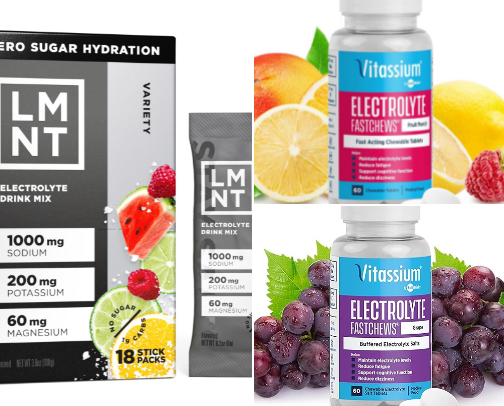 Electrolytes I'm Loving: Powders, Gummies, Drinks & Hydration Boosters cover photo collage