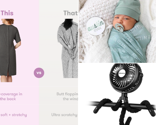 Labor & Delivery Hospital Bag cover photo collage