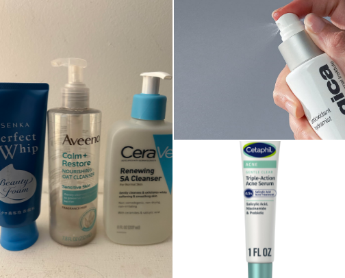 Glow up skin care cover photo collage
