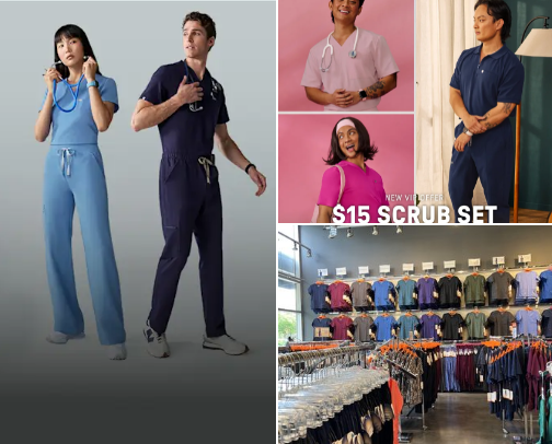 Scrubs but make it cute! cover photo collage