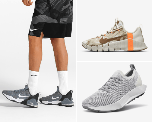 Training shoes for him 👟 cover photo collage