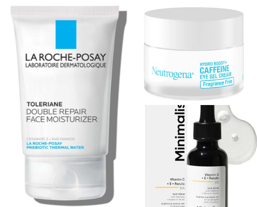 Affordable everyday use skin care products! cover photo collage